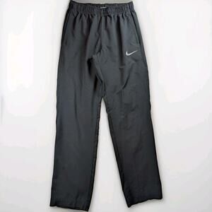 Women’s Nike Black Nylon Track Pants Medium Athletic Jogger Workout Gym Sports